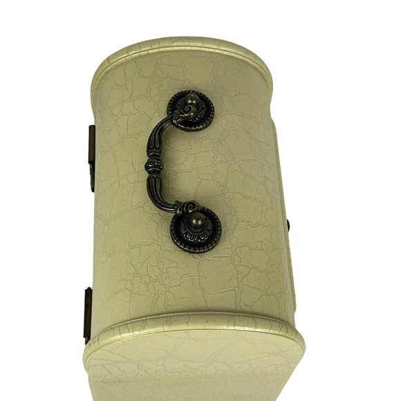 Wine Storage Case Box Beige Wood 2-Bottle Olive Oil Logo - Picture 6 of 9